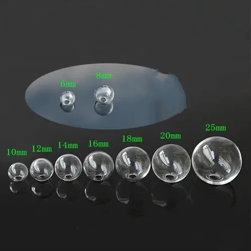 50ks 6 mm mini duté sklenené gule s jedným otvorom okrúhle bublinky s liekovkou na glóbus globe gól nálezy šperky na šperky skla sklo sklo sklo sklo