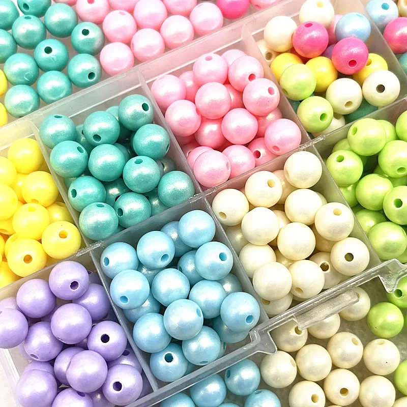 50ks 8 mm cukrovinky Candy Round Acryl Loose Spacer Pirálky pre šperky Making DIY ručne vyrobené náramky Príslušenstvo