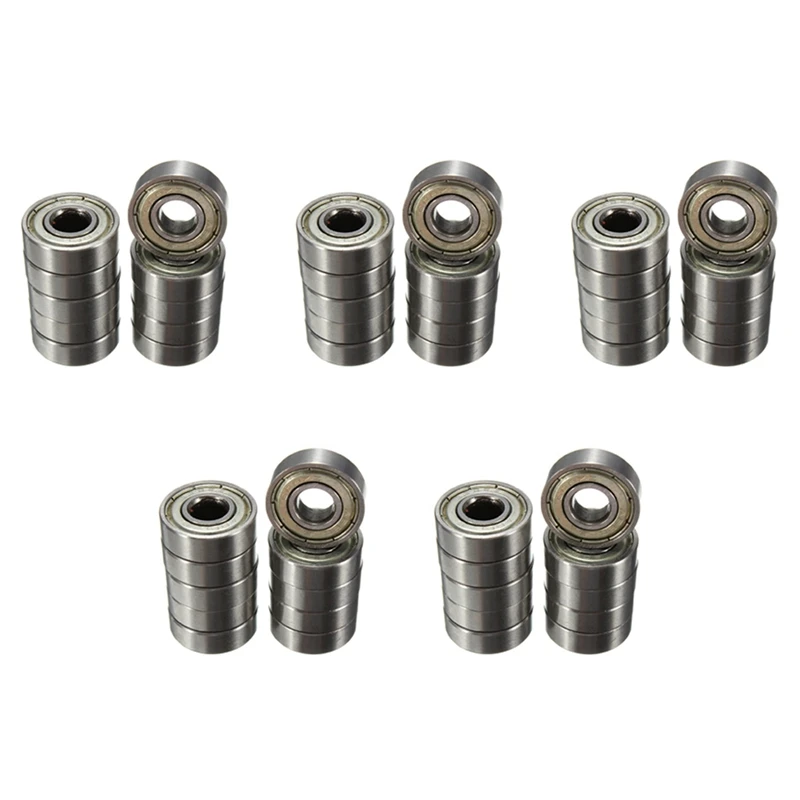 50ks 8 x 22 x 7 mm Skateboard Scooter Blade Blade Lese Wheels ABEC-5 608ZZ