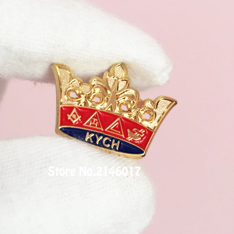 50ks Custom Pins Masonic Kych Knight Commander Court of Honor Pin Pin Freemasonry Masons korun