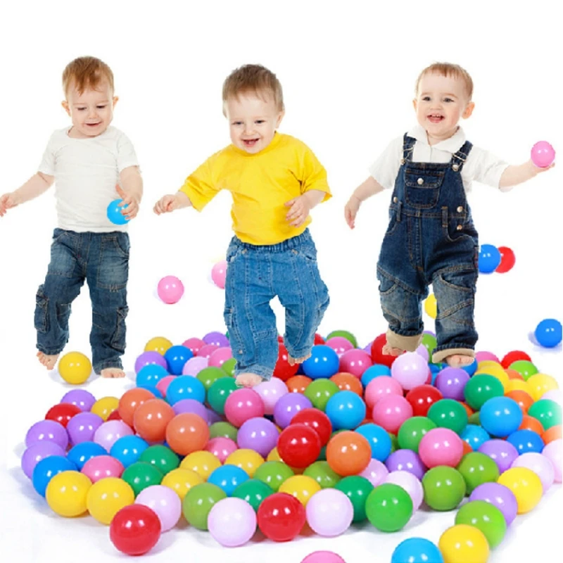 50ks detské plastové gule Farebné vodné bazény hračky Ocean Wave Balls Deti Play House Outdoor Stany Hračky Pit lopty pre deti hra pre deti