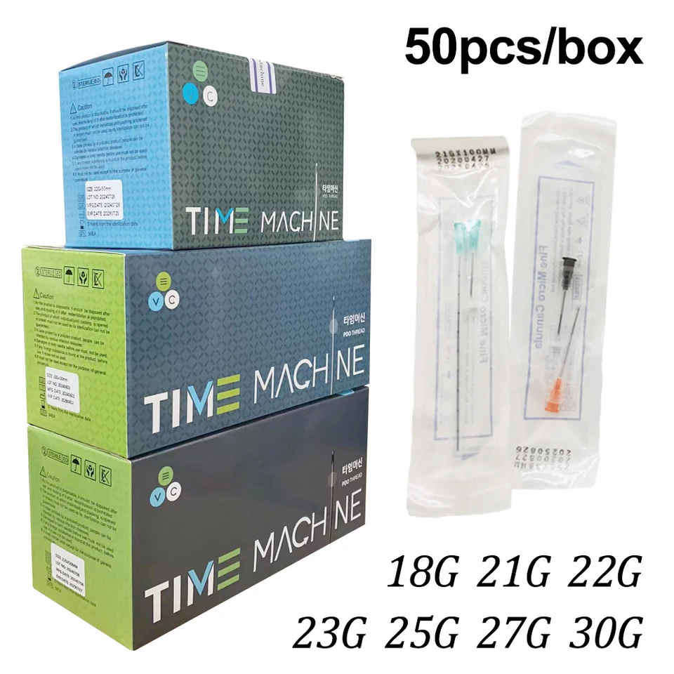 50ks Factory UNABLIBATNÉ tupé špičkové kanyly 22g 23g 25g 27g 18g 50 mm/70 tupých jemných mikropodelkov piercing ihly kanyla