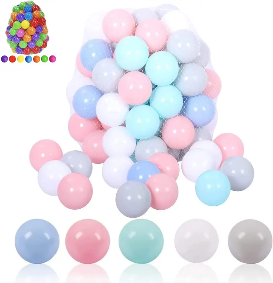 50ks farebné plastové gule pre bazén detské deti batoľa Play Stan Hračky vodné hračky Kiddie Pool Party Decoration Photo stánok rekvizity