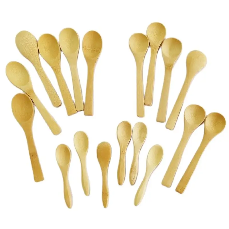 50ks Honey Bambus Spoons Dezert Ice Cream Baby Honey Spoon 9cm 13 cm