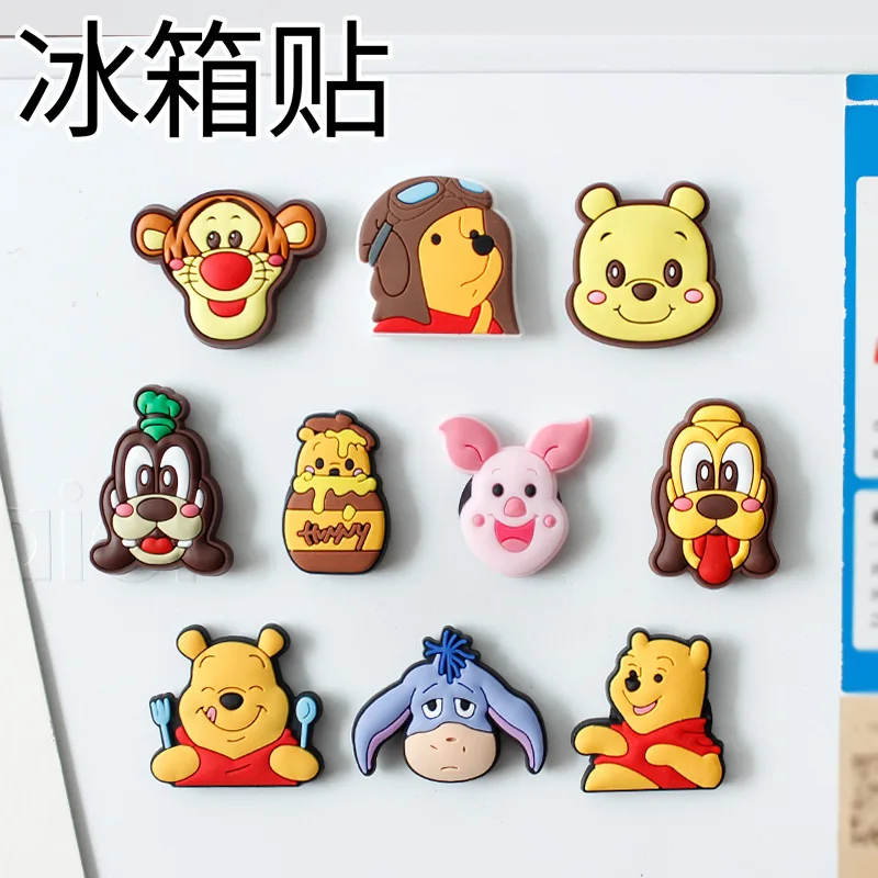 50ks/lot Disney Winnie the Pooh chladnička Magnet Mini chladnička Domáca nálepka Nálepka Roztomilé magnety pre chladničku Suvenír