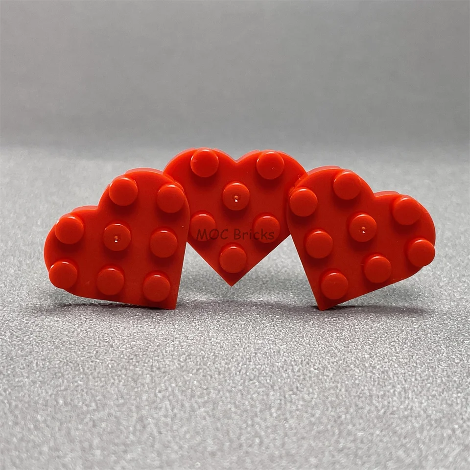 50ks MOC tehly srdiečko 3x3 39613 Zhromaždenie Budovy Bloky Rodinné chlapci Girls Dievčatá pre deti Detské bábiky