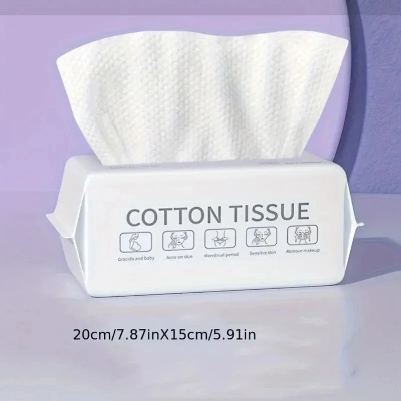 50ks na jedno použitie na utierku na umývanie tváre Extrahovateľná bavlna mäkká uterák bavlnená kozmetická salón Čistenie tváre utierka uteráka uteráka