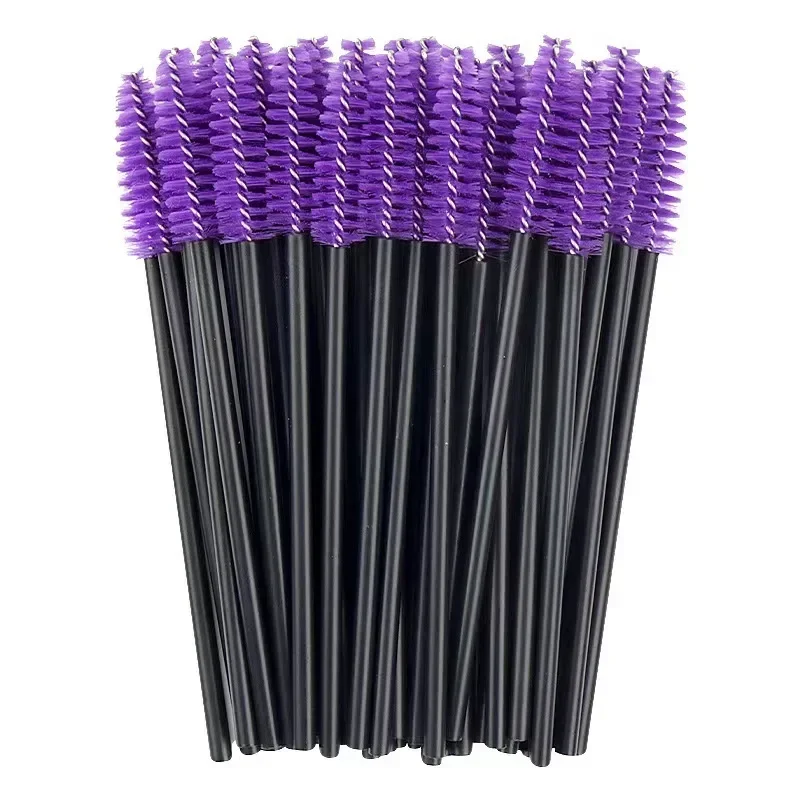 50ks na jednorazové krištáľové mihalnice kefy Diamond rukoväť riasový prútik prúžok mihalnosérií Make -up Tools