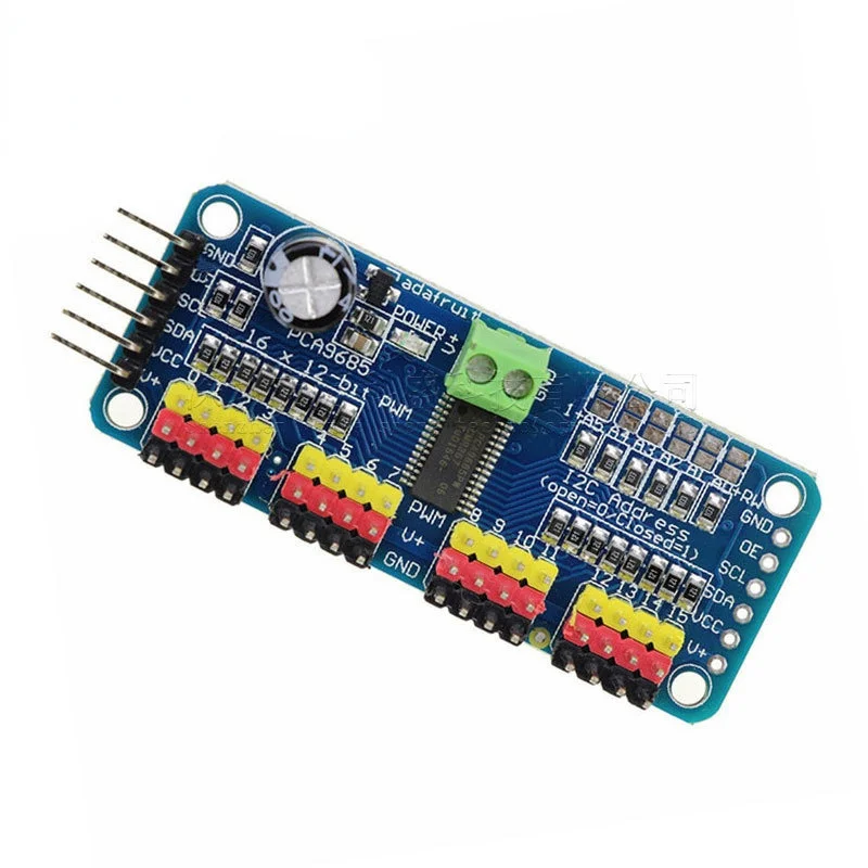 50ks PCA9685PW 16 Channel 12-BIT PWM/SERVO Driver-I2C Interface PCA9685 RASPBERRY PI SHIELD MODUL