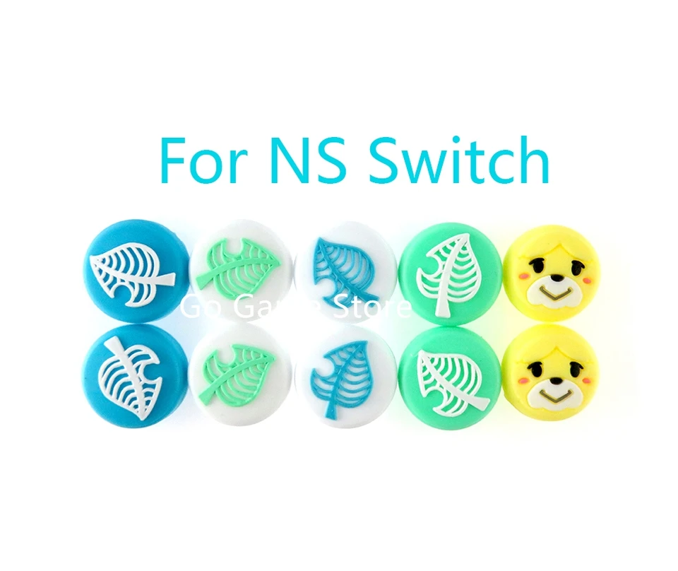 50ks pre NS Switch / Switch Lite Console Joystick Controller Cover Cover Silikone Cartoon Analógové čiapky