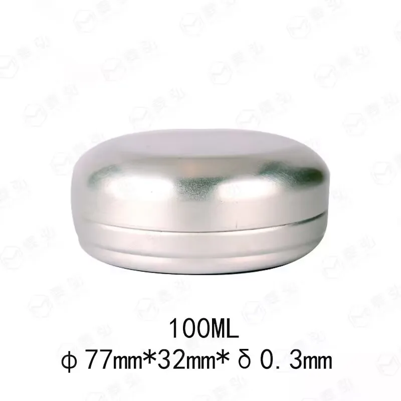 50ks prázdny plechovka 100 ml hliníkovej kozmetickej krémovej nádoby okrúhle pomade kovové box mydlové balenie prenosné Arór Candle Pot