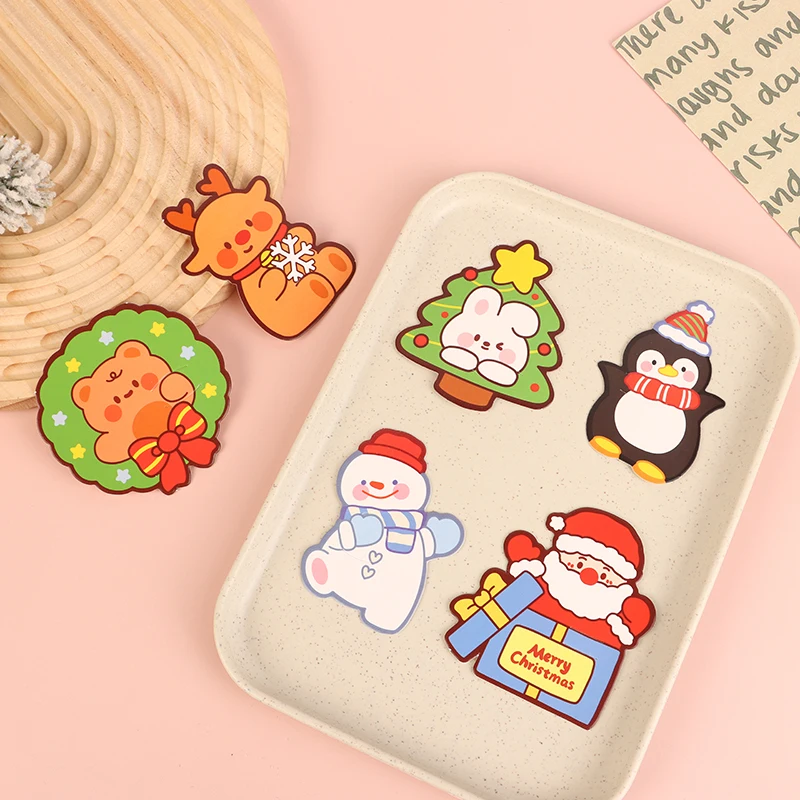 50ks roztomilé Vianoce lolly papierové karty DIY karikatúra Santa Claus Snowman Penguin Elk Candy Darčeky