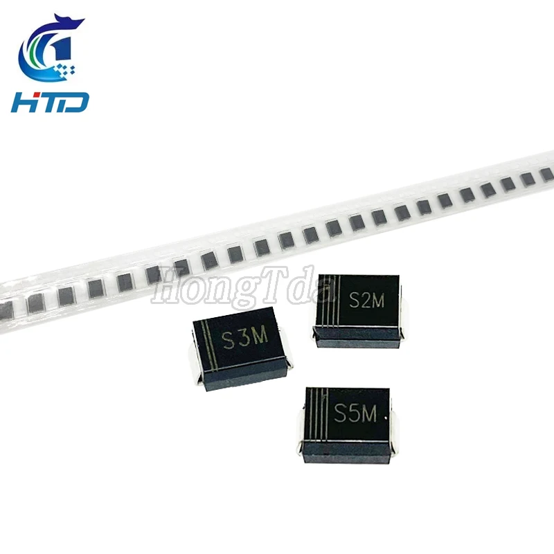 50ks S2AB S2DB S2GB S2JB S2MB S3AB S3DB S3GB S3JB S3MB S5AB S5DB S5GB S5JB S5MB SMB SMB (DO-214AA) SMD rýchle regeneračné diódy