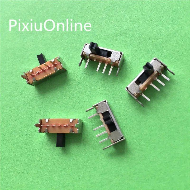 50ks/veľa SK13D07 1P3T DIP 6PIN SPTT Prepínač prepínačov rukoväte dĺžka 4 mm posúvanie SK-13D07 YT2036B