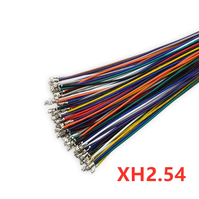 50ks XH2.54 Konektorový konektorový drôt Elektronický drôt s jednou hlavou s terminálom 10 cm 20 cm 30 cm bez krytu
