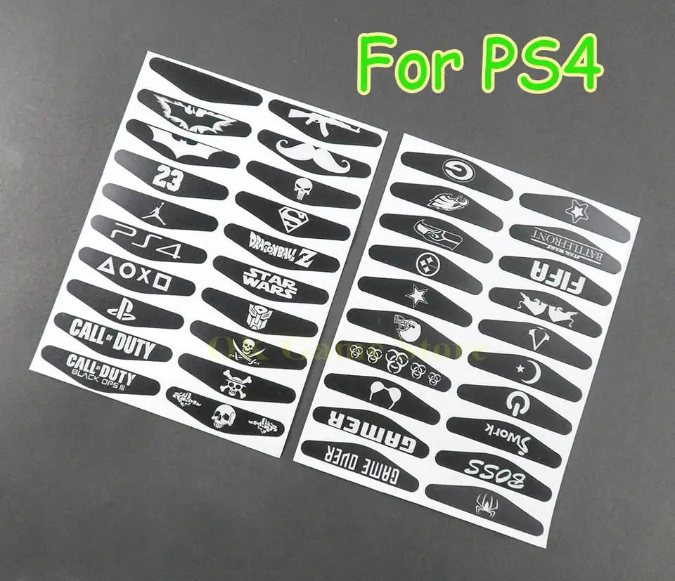 50sety = 1 000 ks LED LED Light Bar Cover Cover Decal Skin Sticker pre PlayStation 4 PS4 PS4 Slim Pro Controller LED LEGLEBAR FILM FILM