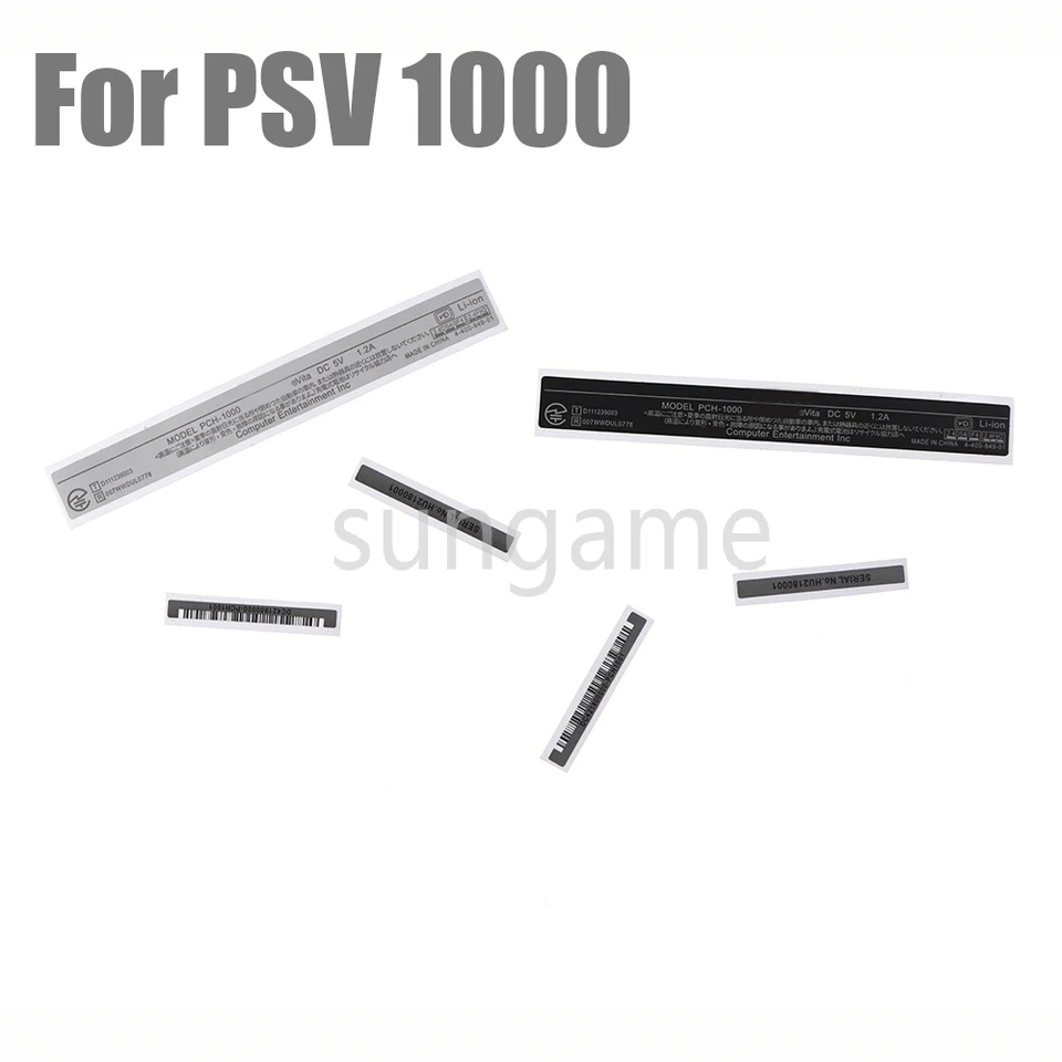 50sety hostiteľa lables výmeny pre PS Vita PSV 1000 PSV1000 Cover Strieborný okraj Strip späť 3-v-1 nálepka