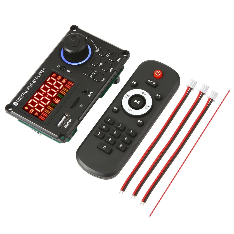 50W zosilňovača DIY MP3 Decoder Board Bluetooth 5.0 DC 8-24V CAR MP3 prehrávač USB FM AUX Handsfree FREE ROZVOJ ZOBRAZENIE ZOBRAZENIA VOLA