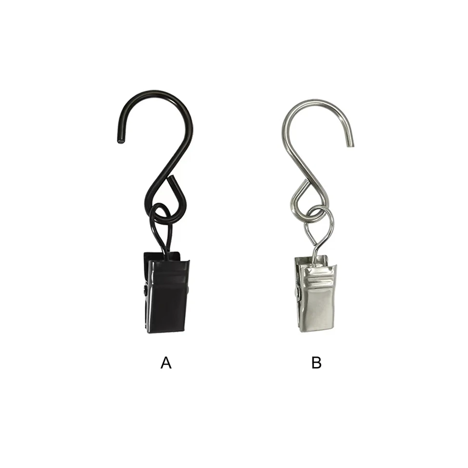 50x sprchové závesy háčiky dekoratívne vešiaky Clip Rings svorky pre
