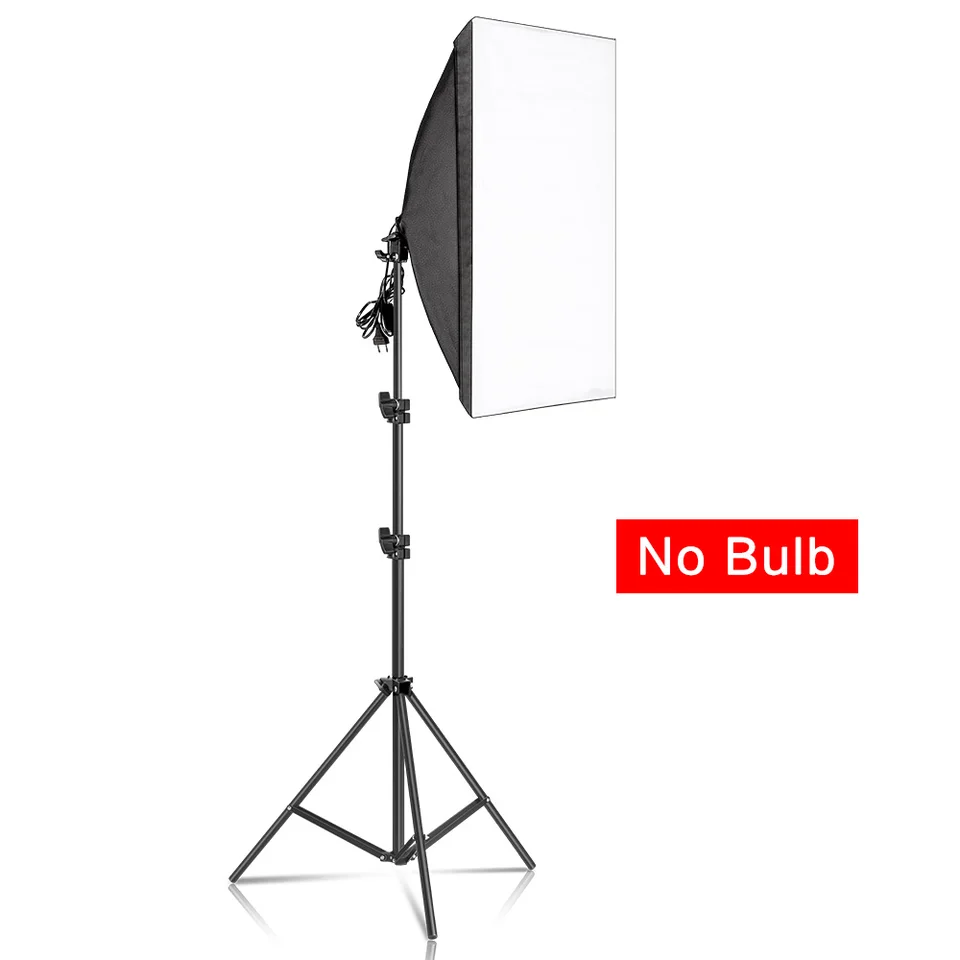 50x70cm Soft Box No Bulb Photography Fotografia Softbox Studio Foto osvetlenie súpravy Kontinuálne svetlo Systém pre fotoaparát s príslušenstvom žiaroviek