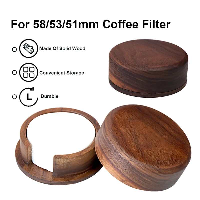 51/53/58 mm kávový filtračný papier SKLADOVÁ KOBIK S MASION DREVO MOCHA MOCHA FILTLAPLOPNOR PAPOROFORNOVÝCH SKLADOV Držiak filtra papiera