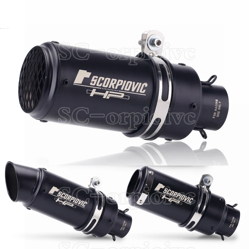 51 mm 60 mm Univerzálny čierny motocykel výfukových únikov upravených špinavých bicyklov tlmič R3 Z750 Z900 Z1000 S1000RR CBR600RR CBR1000RR