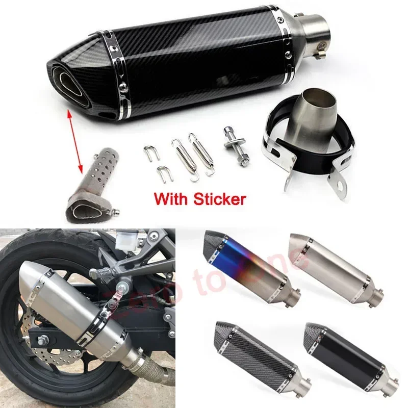 51 mm motocyklové výfukové výfukový tlmič s db zabijakou nálepkou úniky motocyklovej trubice