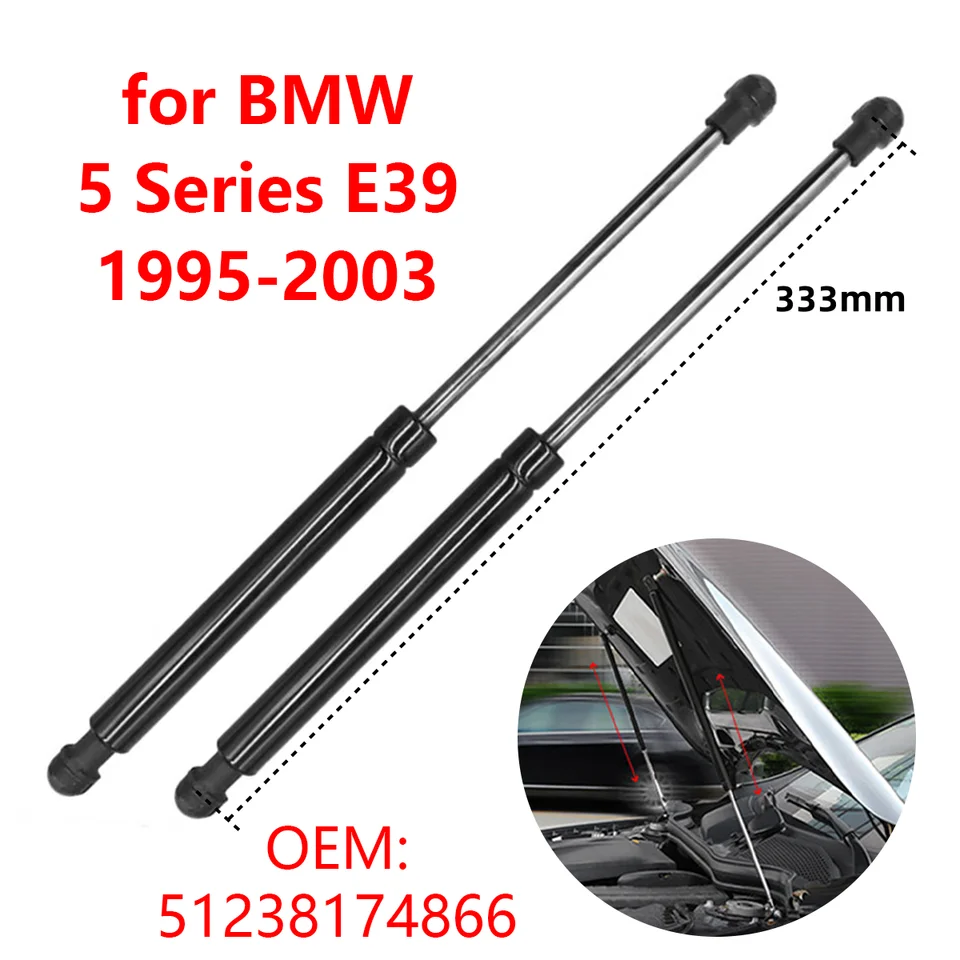 51238174866 Predná kapucňa automobilu Gas Strut Strut Strut Shops Podporné prúty pre tyče pre BMW 5 Series E39 525I 530I 540I M5 1995-2003