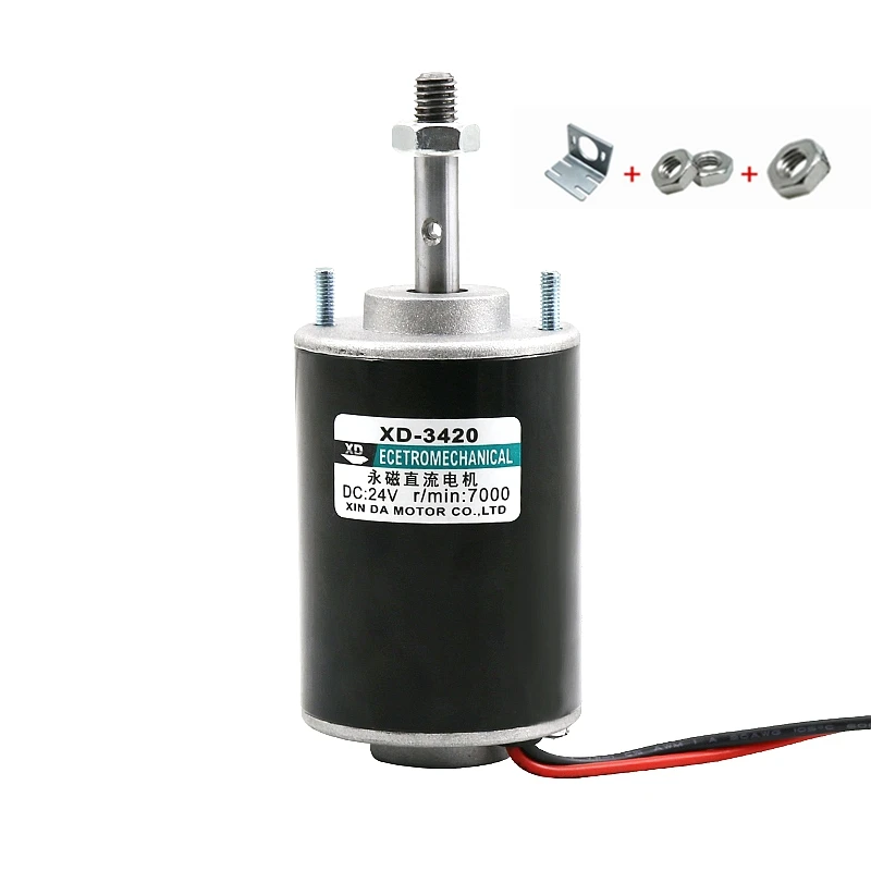 52 mm 30 W 12V 24 V DC DC závitového skrutkovača DIY model DIY MODEL MOWER MOSTROW MARSHMALLAM VYSOKÝM VYSOKÝM TORIOM 3500-7000RPM