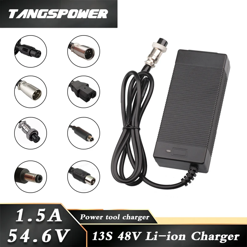 54,6 V 1,5A lítiová nabíjačka pre batériu pre Kugo Kirin G3 13S 48V Li-Ion BATCELE BATKE BATÍR BELLING ELEKTRICKÝ SÚROL