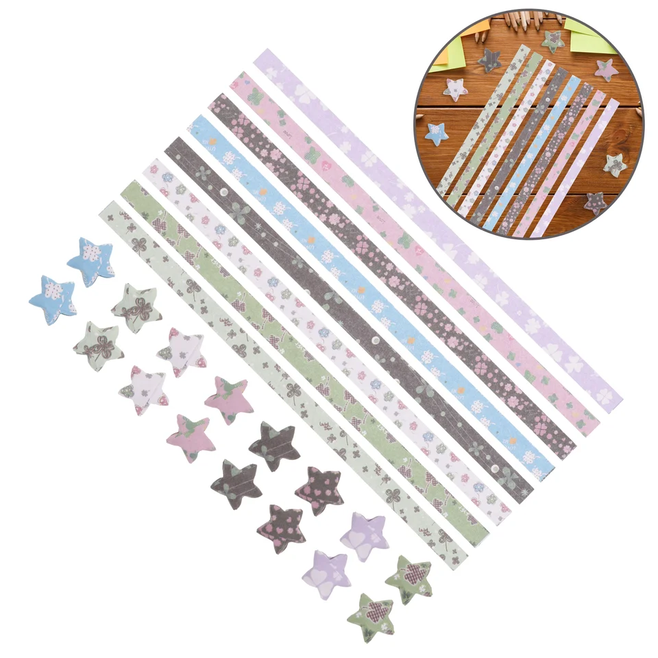 540ks Handcraft Origami Paper Star Paper Strip viacfarebné papierové prúžky pre DIY origami papierové hviezdy origami papierové hviezdne prúžky