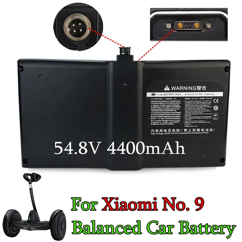 54V 4400 mAh lítiová batéria pre 4pinovú elektrickú vyváženú skateboardovú batériu