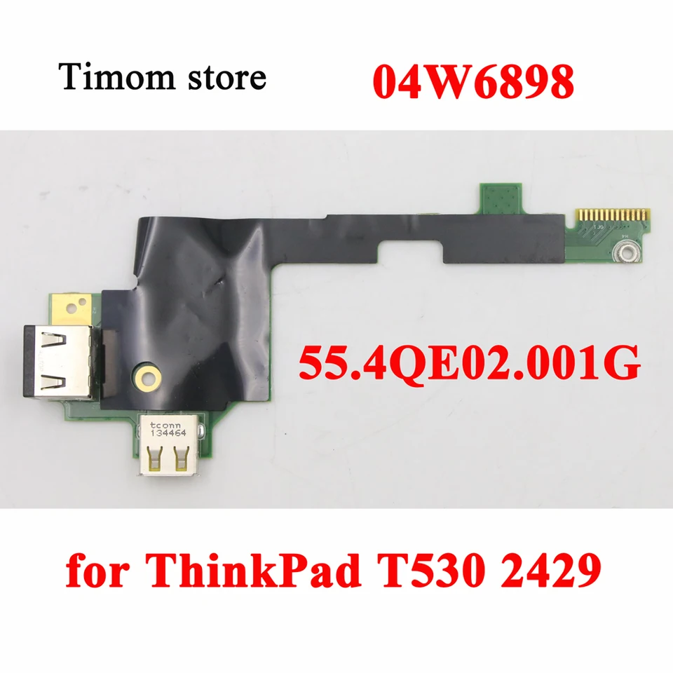55.4qe02.001g Ethernet USB Port Board pre ThinkPad T530 2429 notebook USB Sub Card Fru 04W6898
