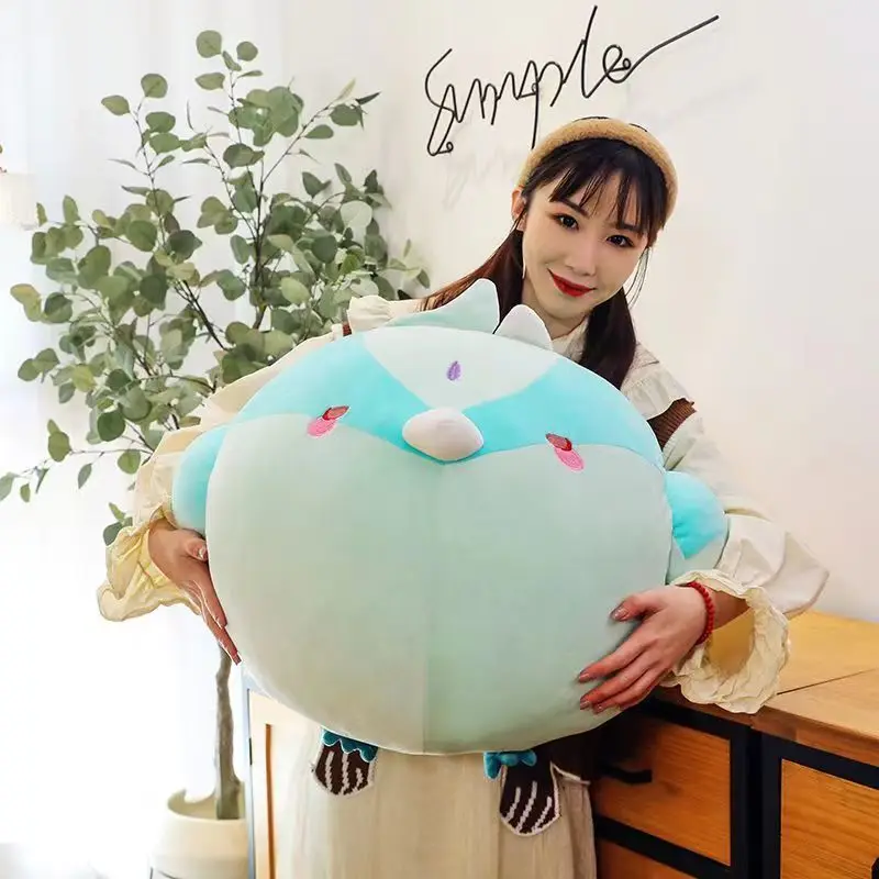 55 cm genshin náraz plyšové hračky Xiao Plushie Vigilant Yaksha Anime Green Bird Game Doll Hračka plnené vankúšom vankúš pre dieťa