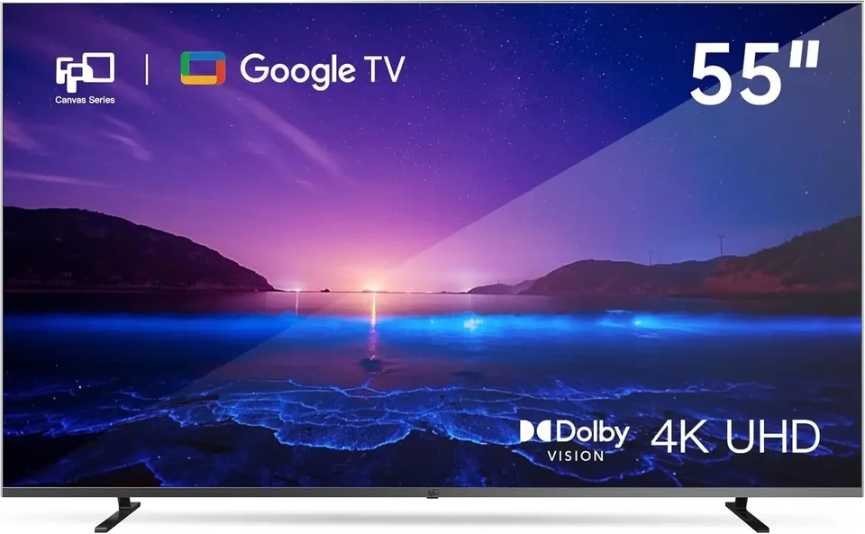 55-palcová inteligentná televízia Google TV 4K UHD s vstavanou službou Google Play a Google Cast, HDR 10, Dolby Vision Dolby Atmos