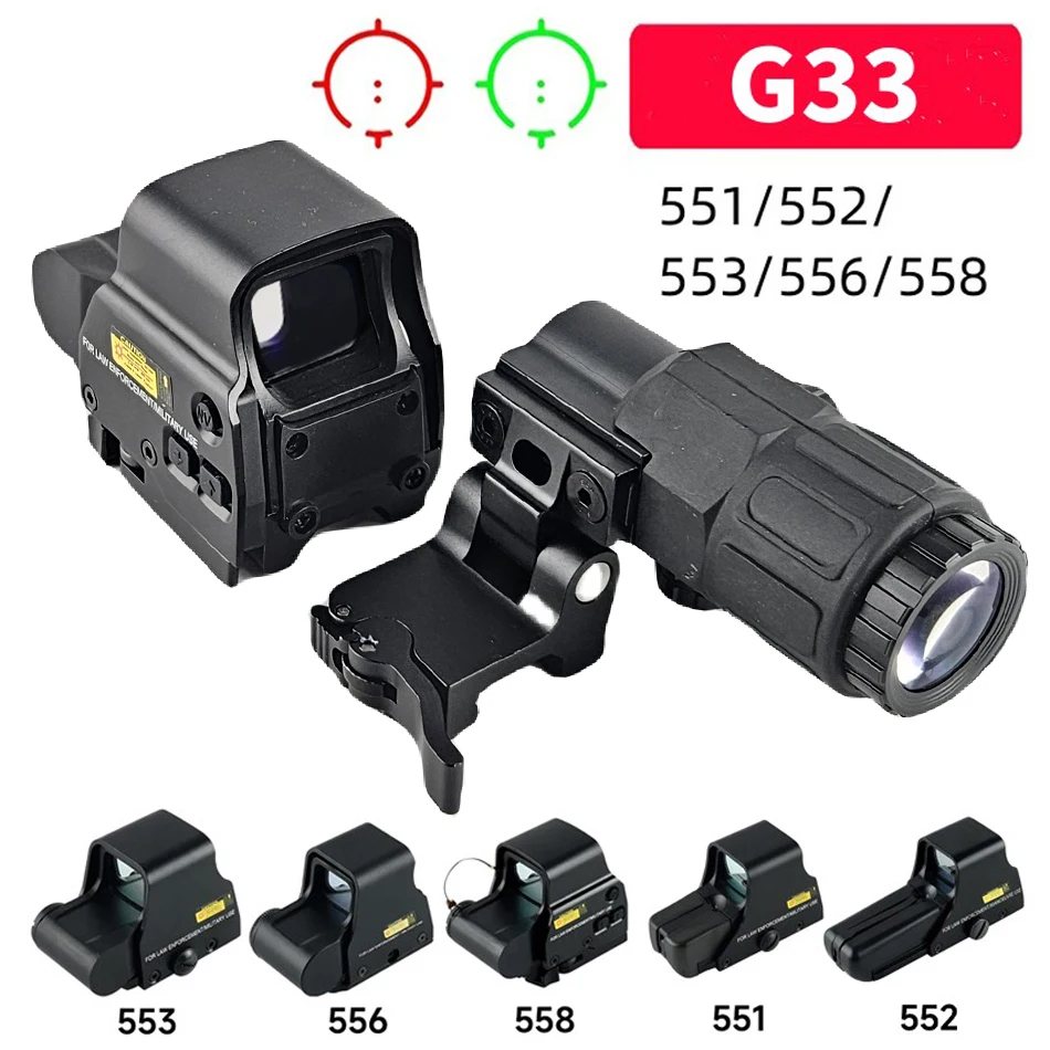 558 Odraz hologram zrak G33 zosilňujte rozsahy s prepínačom na stranu rýchleho odnímateľného rozsahu na lov červenej bodky 551 552 553 556