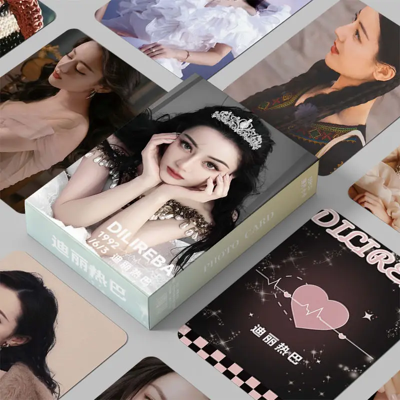 55ks/box Dilraba Dilmurat Dilireba di li re ba mini karta laser Lomo Card Fans Collection Gifts