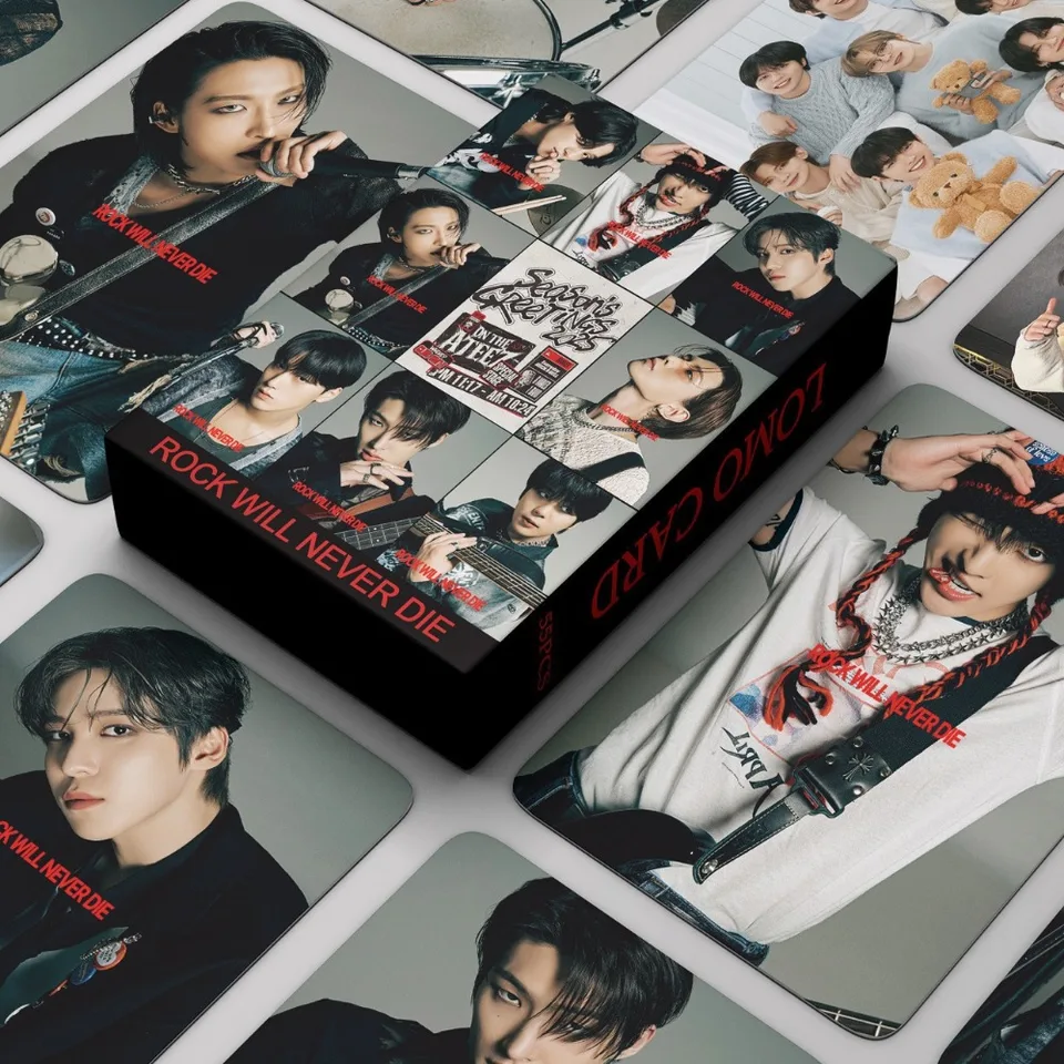 55ks KPOP ATEEZ LOMO CARTY 2025 Season'skpop Photo karty Hongjoong Seonghwa yunho yeosang San Mingi Wooyoung Jongho Photocard