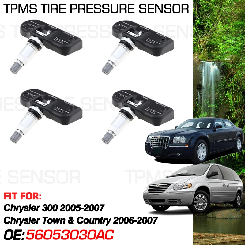 56053030AC pre Chrysler 300 300C 2005-2007 Chrysler Town & Country Voyager 2006 2007 433 MHz Senzor monitorovania tlaku v pneumatikách
