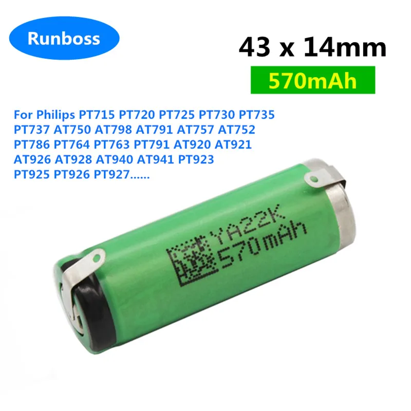 570MAH LI-ION batéria pre Philips Shaver S1510 S1520 S1530 S1560 S1570 S1580 S1590 SW3700 S1320 S1310 MVL3798 S8860 S8870 S8880