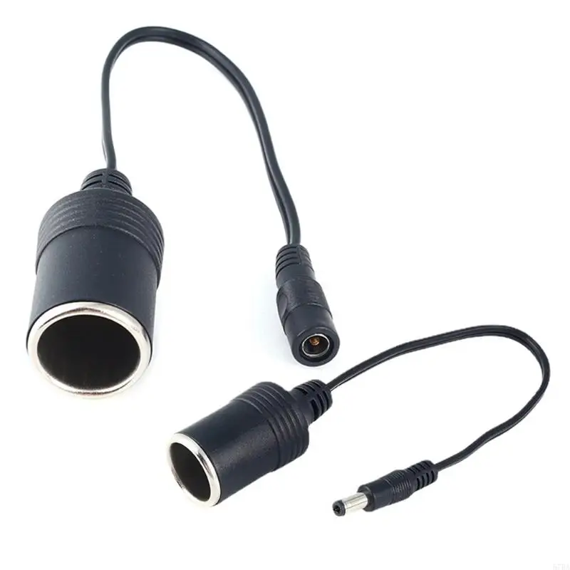 57BA Cigaret napájací kábel, 1-balená cigareta automobilu Muž/ženská zásuvka do 5,5 mm x 2,1 mm plug adaptér