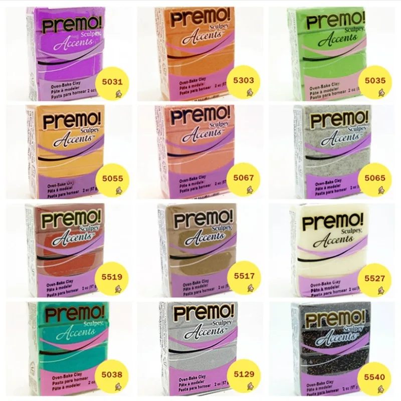 57G American Sculpey Clay Špeciálna farba priesvitná Polymér Clay DIY ručné náušnice šperky šperky