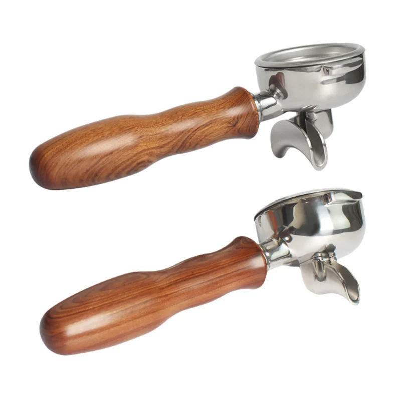 58 mm Portafilter E61 Universal Wood Coffee Stroj bez dna filtra pre Portafilter pre expobar/raketovú drevenú rukoväť