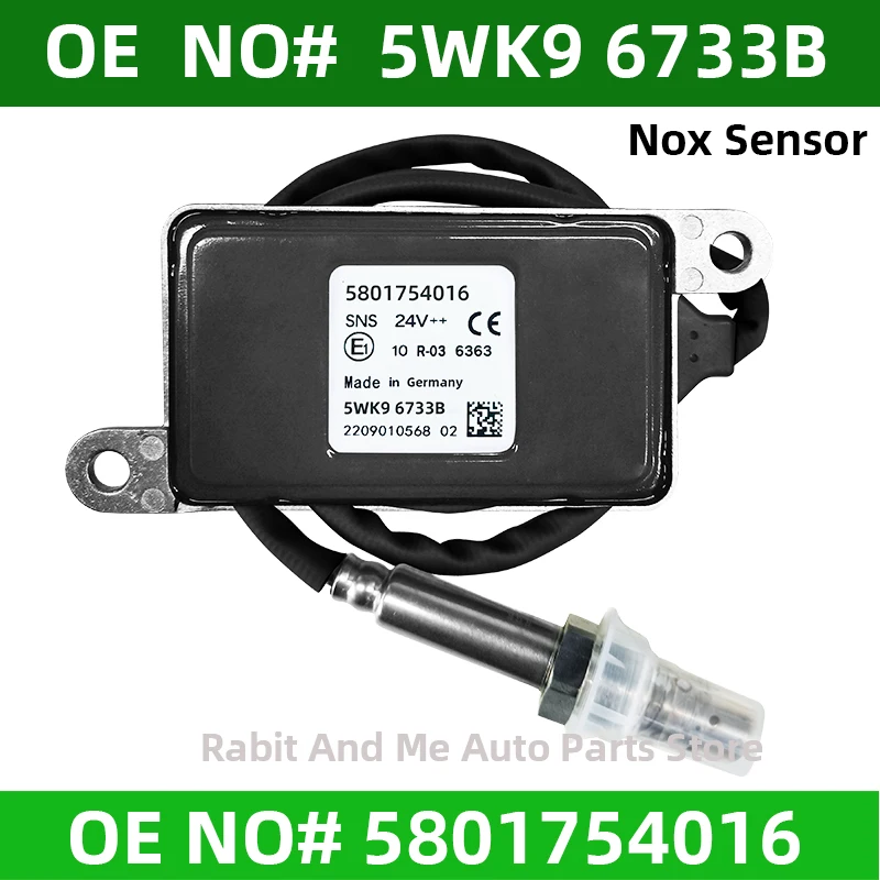 5801754016 5WK96733B 5WK9 6733B 24V Pôvodný nový dusíkový kyslík NOx Sensor 24V pre IVECO Truck 24V