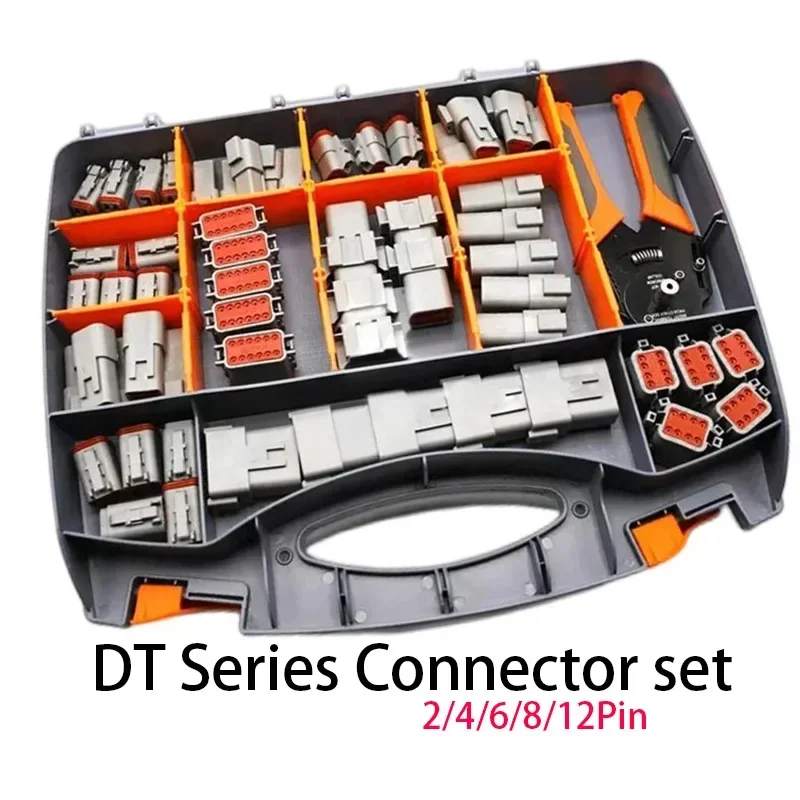 588ks deutsch typ konektory súprava vodotesného drôtu DT Series Set DT06 04 2/3/4 PIN 6/8/12