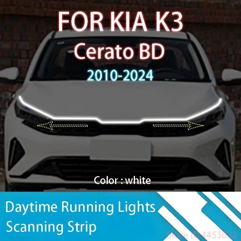 59 palcové štartovacie skenovacie prúžky LED DRL pre KIA K3 Cerato 2010-2024