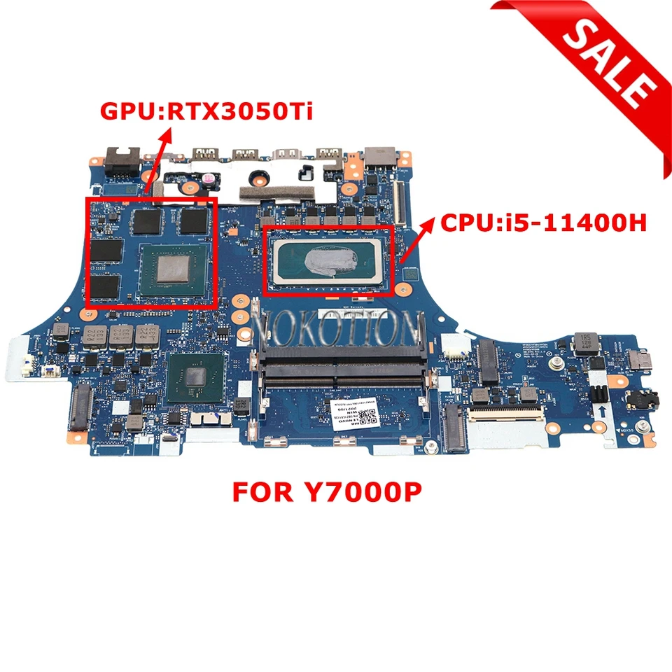 5B21C81136 NM-D741 pre Lenovo Legion Y7000P 2021 LAPTOP Základná doska WTIH SRKT1 I5-11400H CPU RTX30505TI 4G GDDR6