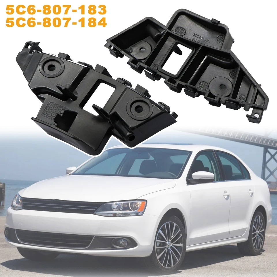 5C6807183 5C6807184 1Pair Front Left+ pravý nárazník Sprievodca držiak mriežky Grille Fit for VW Jetta 2011 2012 2013 2014