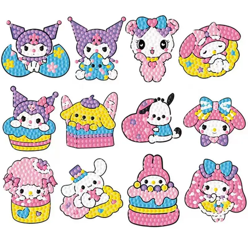 5D Diamond Painting Cartoon Kulomi Series DIY Slepiace vŕtačky Vyšívacie ručné dielo nadšeného dekorácie Schoolbag Najlepšie darčeky