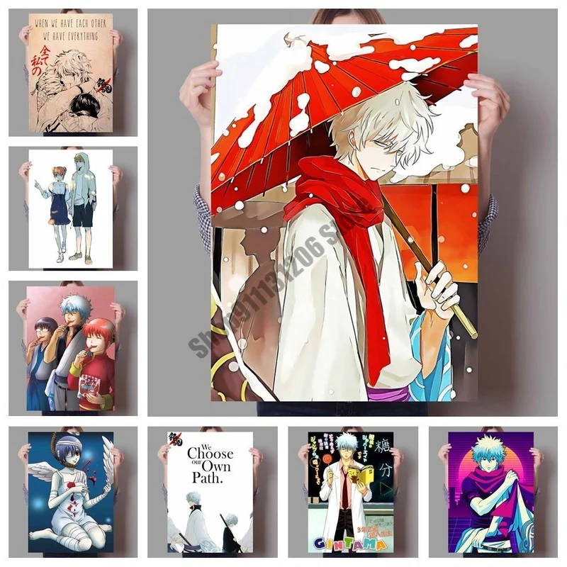 5D Diamond Painting Classic Anime postava Gintama Diamond Výšivka Full Square and Round Mosaic Cross Stitch Domov Ozdob